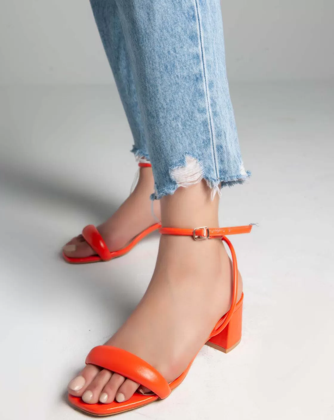 Sandals*BREE Ankle Strap - Sandals - Orange