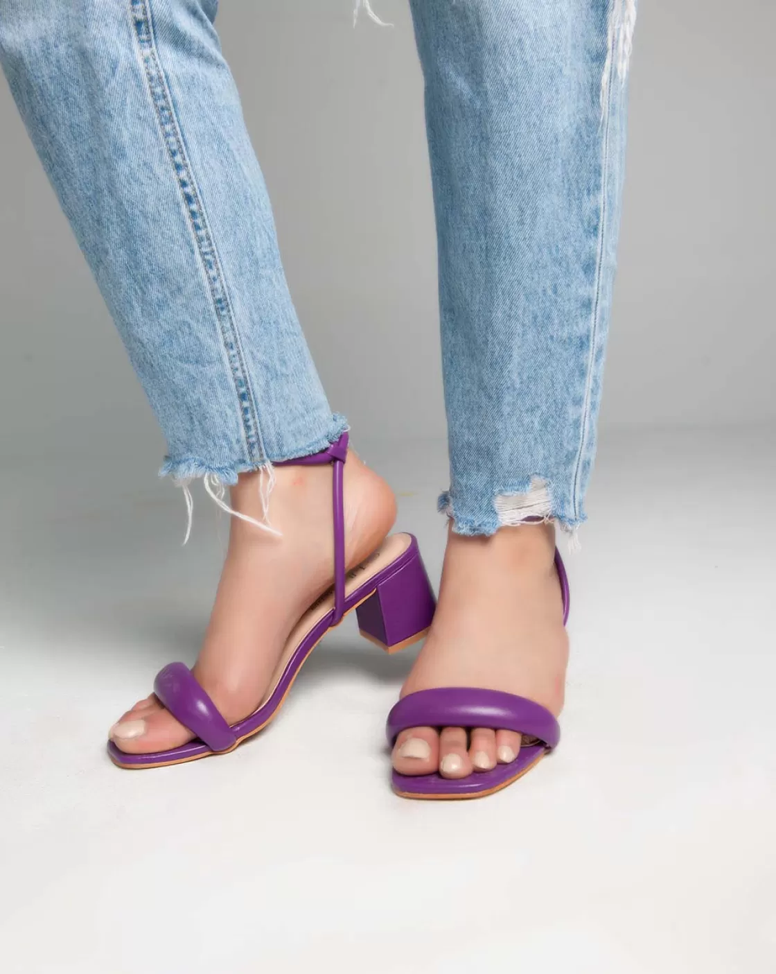 Sandals*BREE Ankle Strap - Sandals - Purple