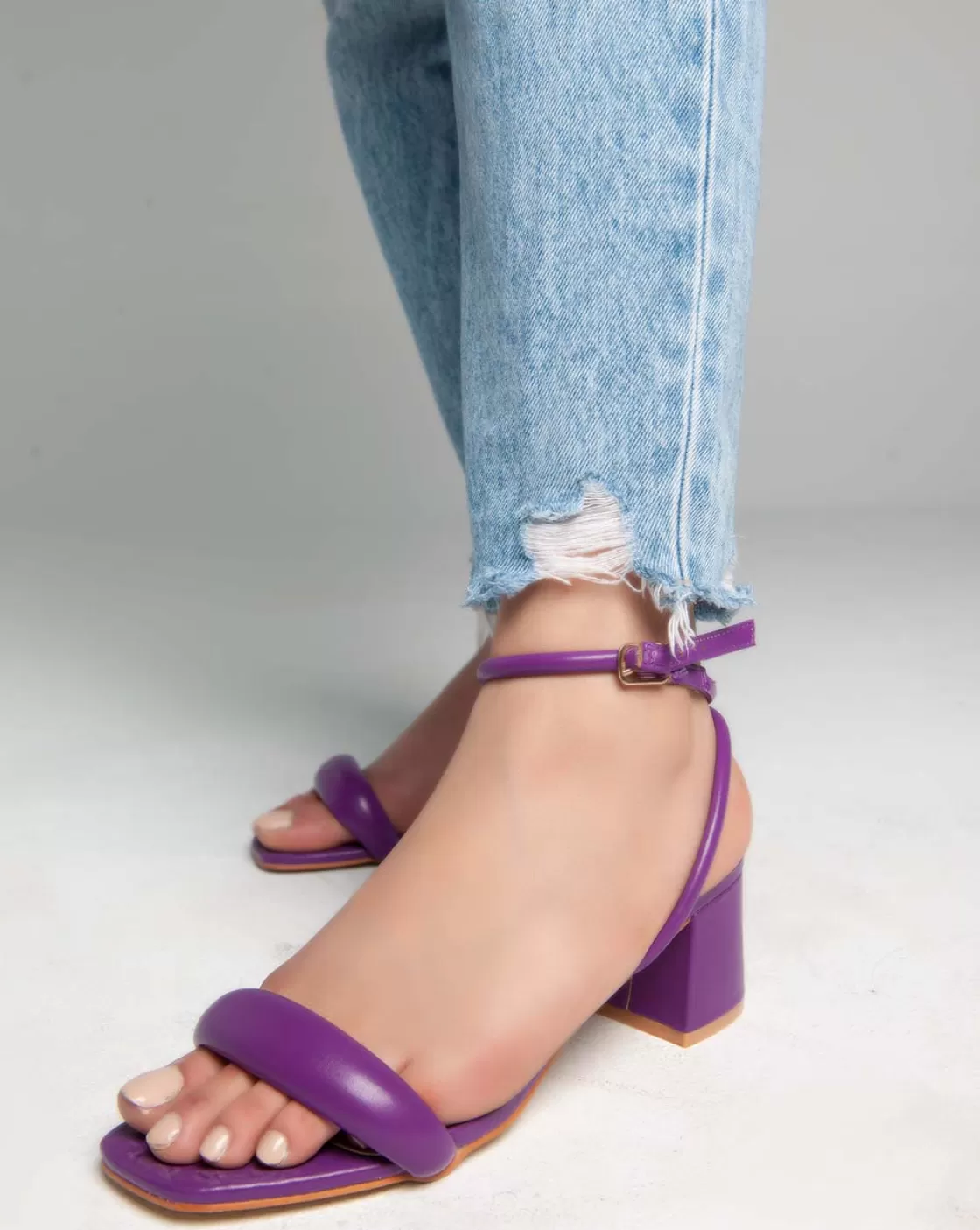 Sandals*BREE Ankle Strap - Sandals - Purple