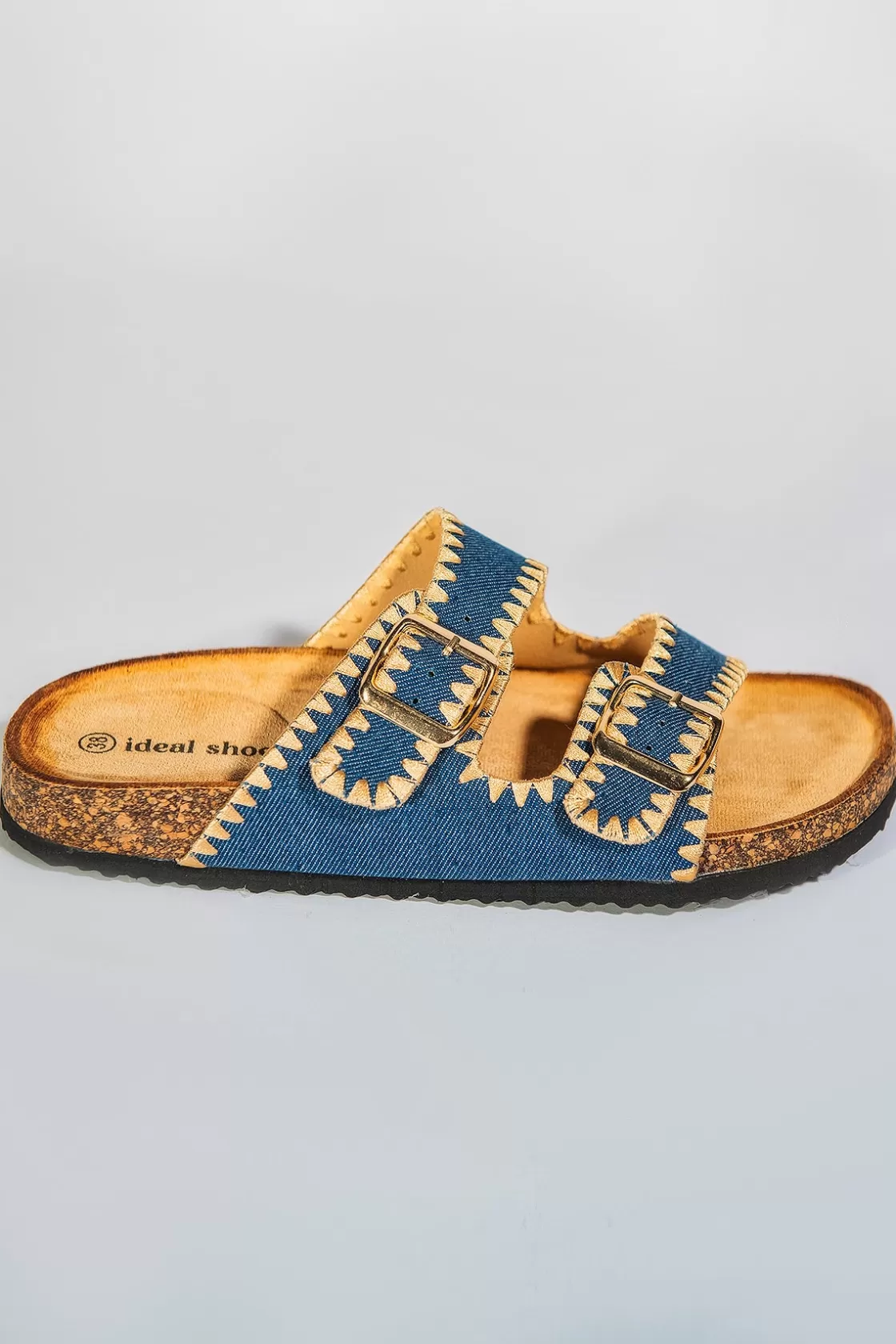 Slippers*BREE zy Old School Slipper - Dark Blue