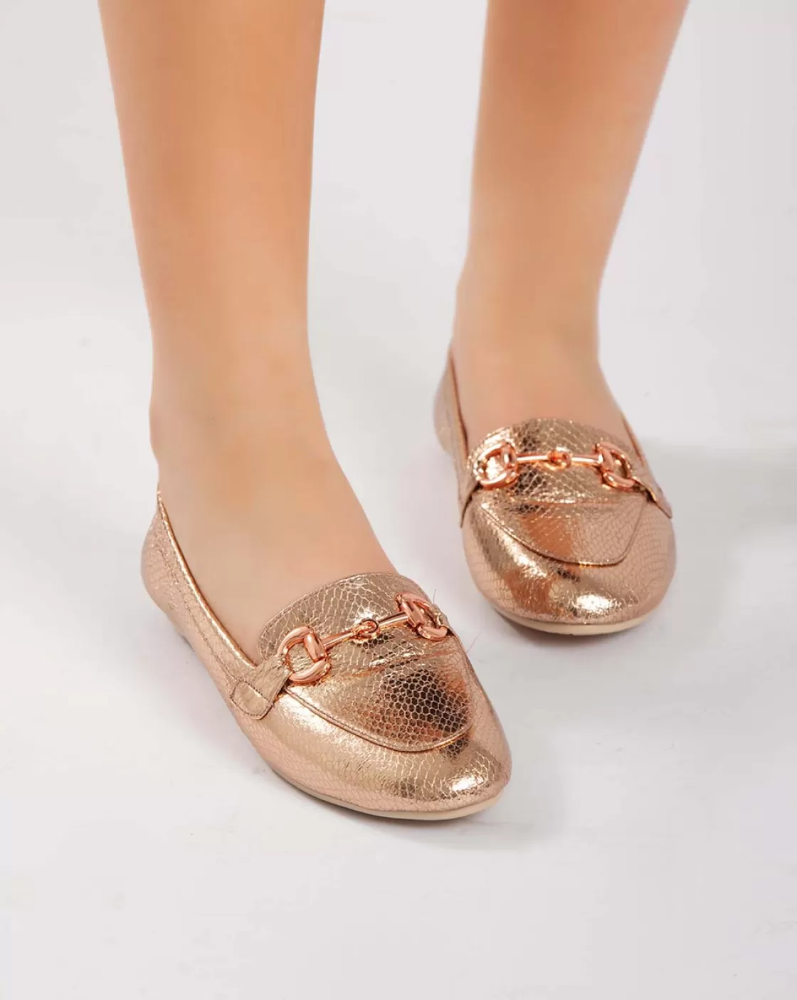 Ballet Flats*BREE Chain Metallic Ballerina - Champagne