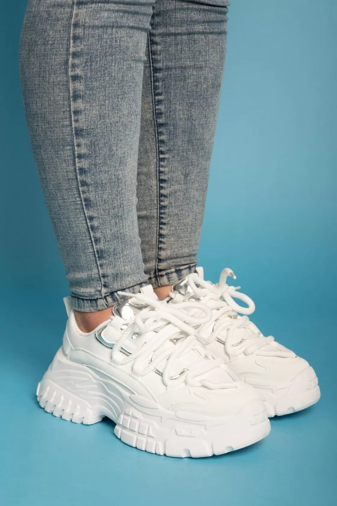 Sneakers*BREE Chunky Edge Sneakers - White