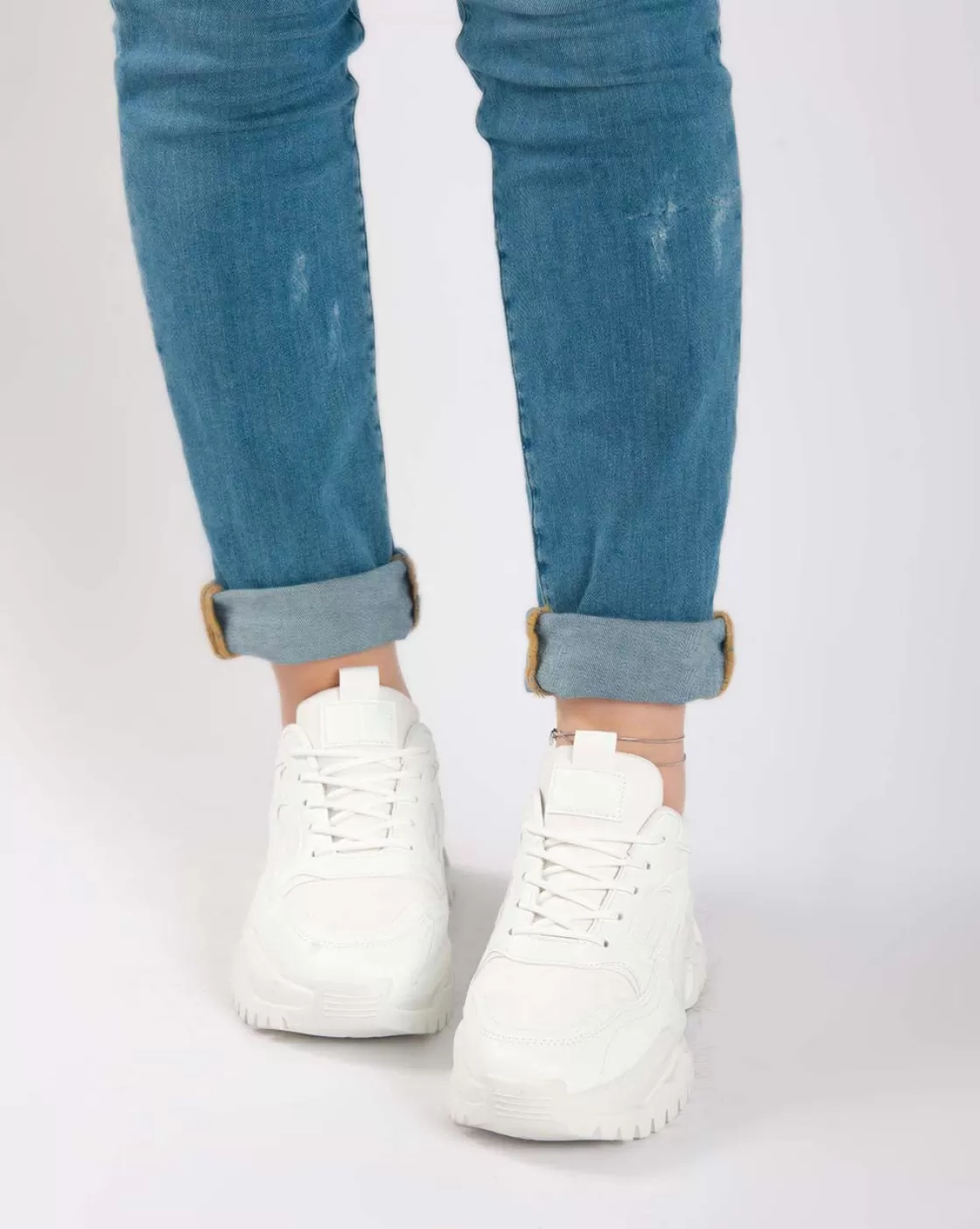 Sneakers*BREE Chunky High Sneakers - White