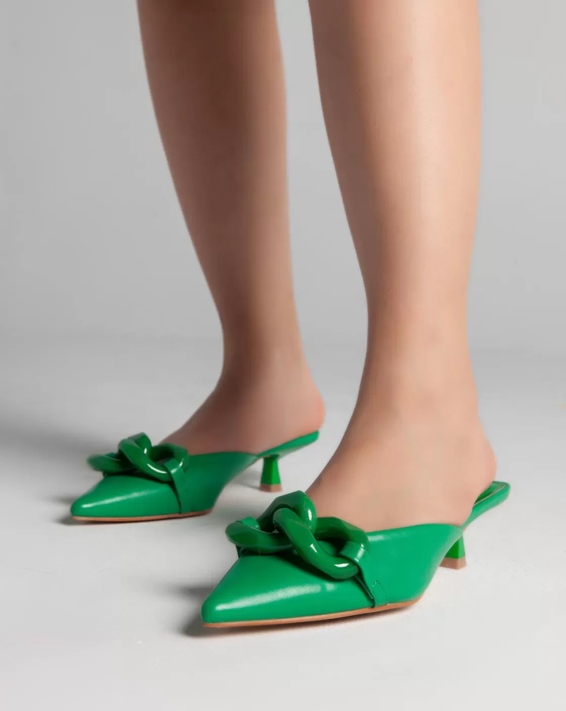 Sandals*BREE Closed Toe Mules - Sandals - Green