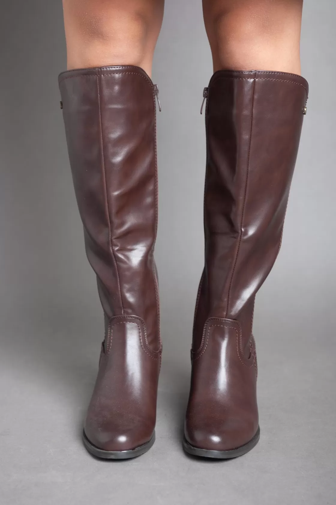 Boots*BREE Cowboy Knee Boot - Brown