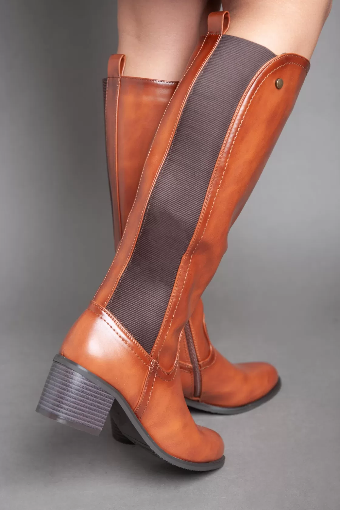 Boots*BREE Cowboy Knee Boot - Camel