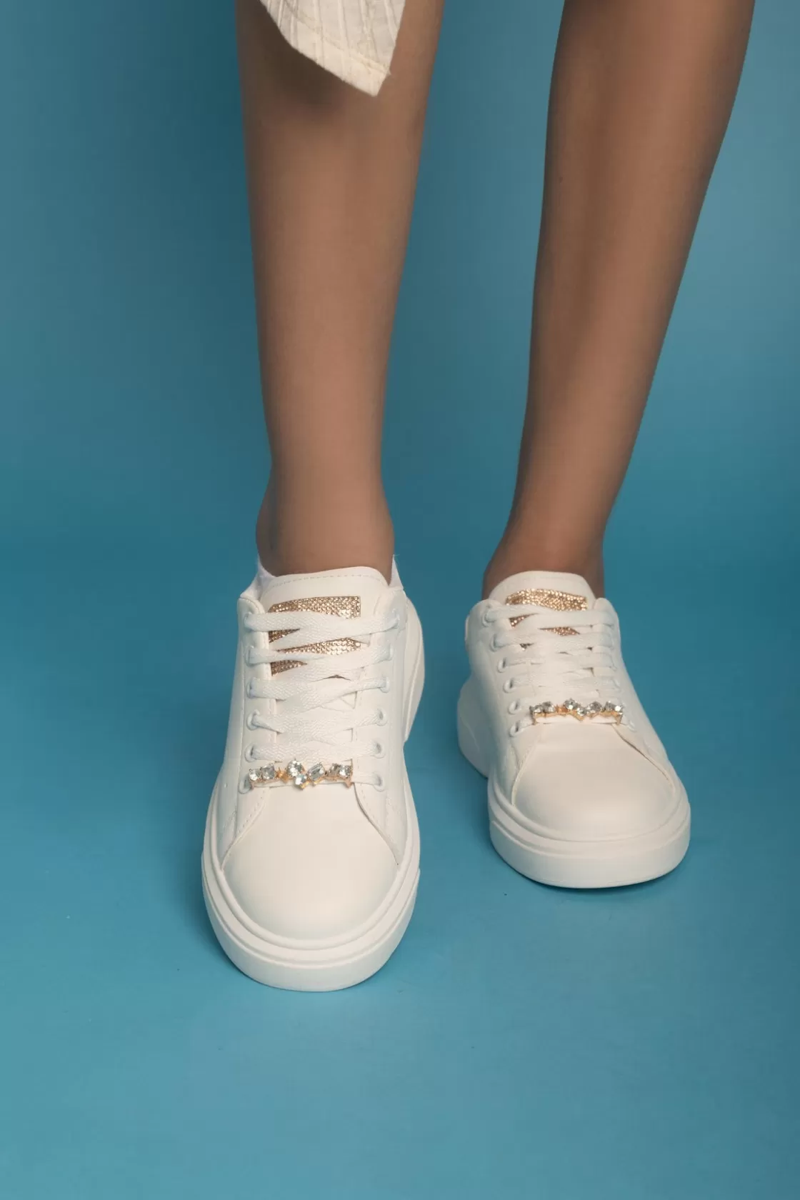 Sneakers*BREE Diamond Walk Sneakers - Gold