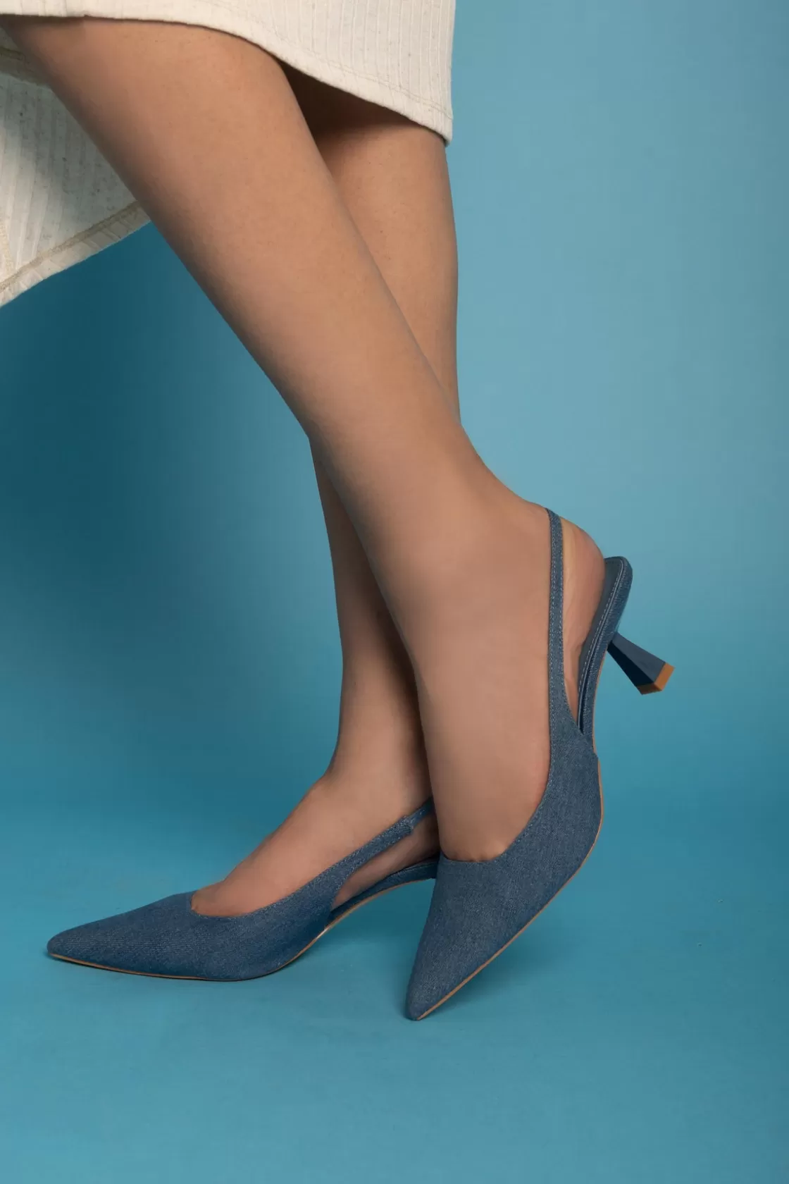 Heels*BREE Elegance Slingback Heels - Dark Blue