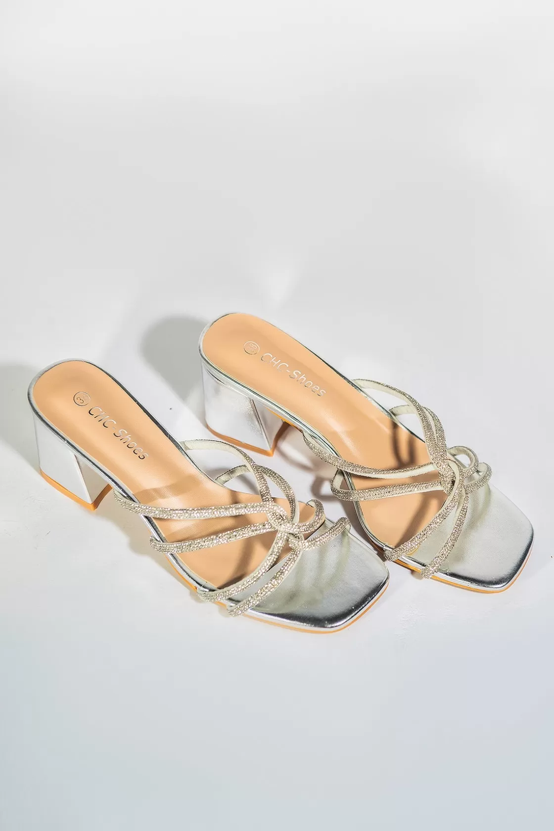 Sandals*BREE Entangled Heels - Silver