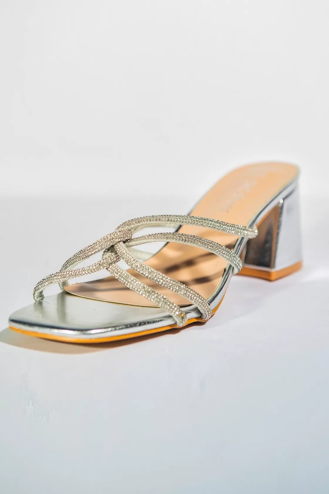 Sandals*BREE Entangled Heels - Silver