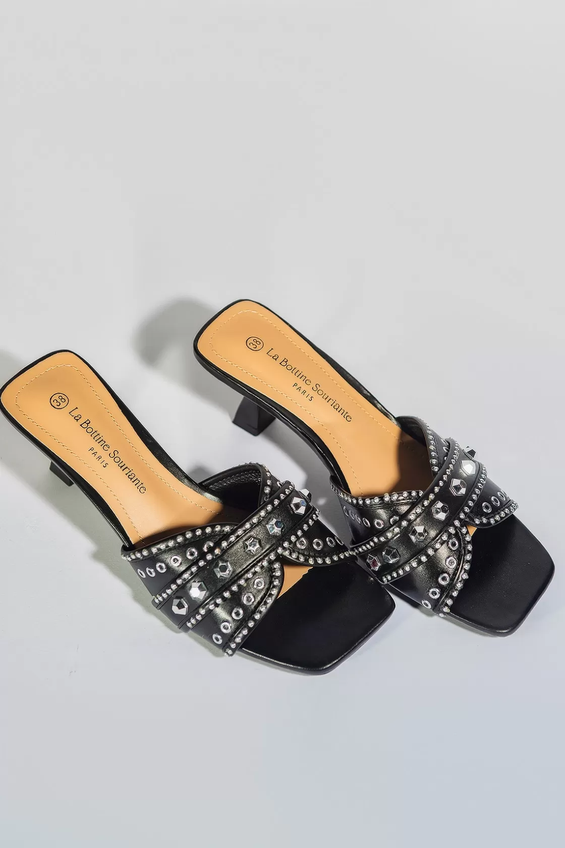 Sandals*BREE Jewels Heels - Black