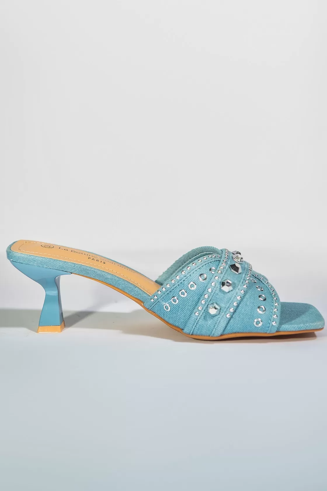 Sandals*BREE Jewels Heels - Light Blue