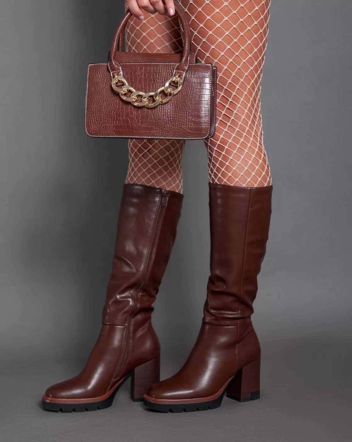 Boots*BREE Jonathan Knee Highboots - Brown