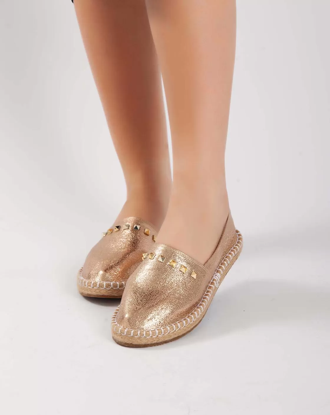 Ballet Flats*BREE Metallic Flats - Champagne