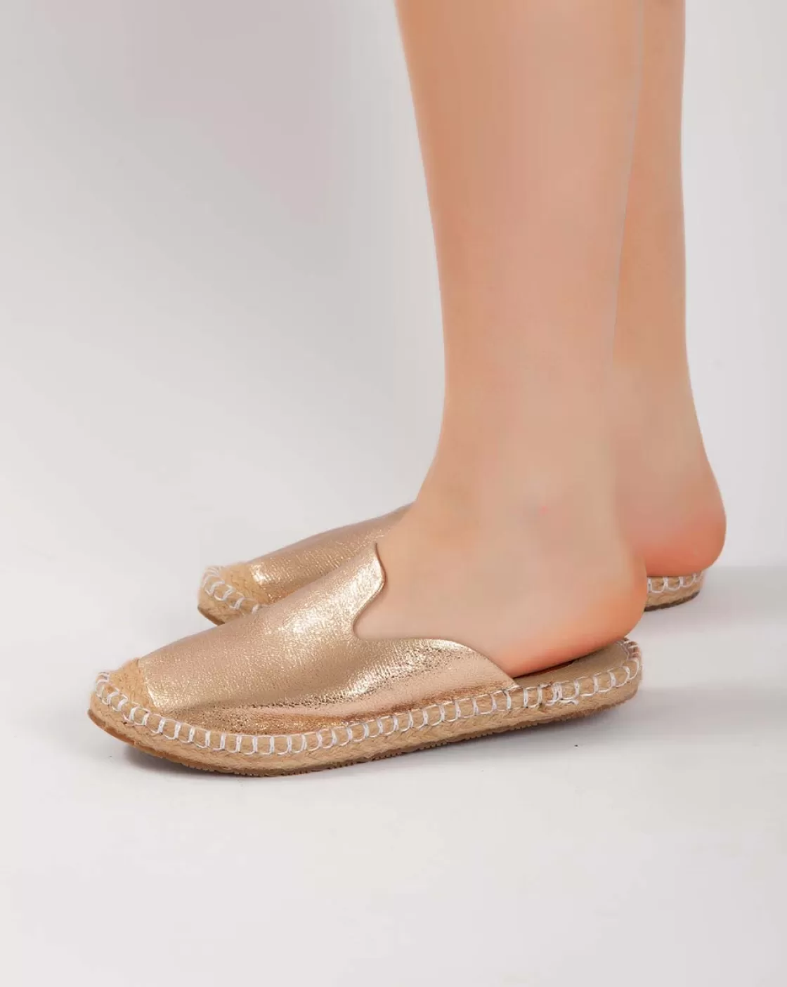 Sandals*BREE Metallic Mules - Champagne