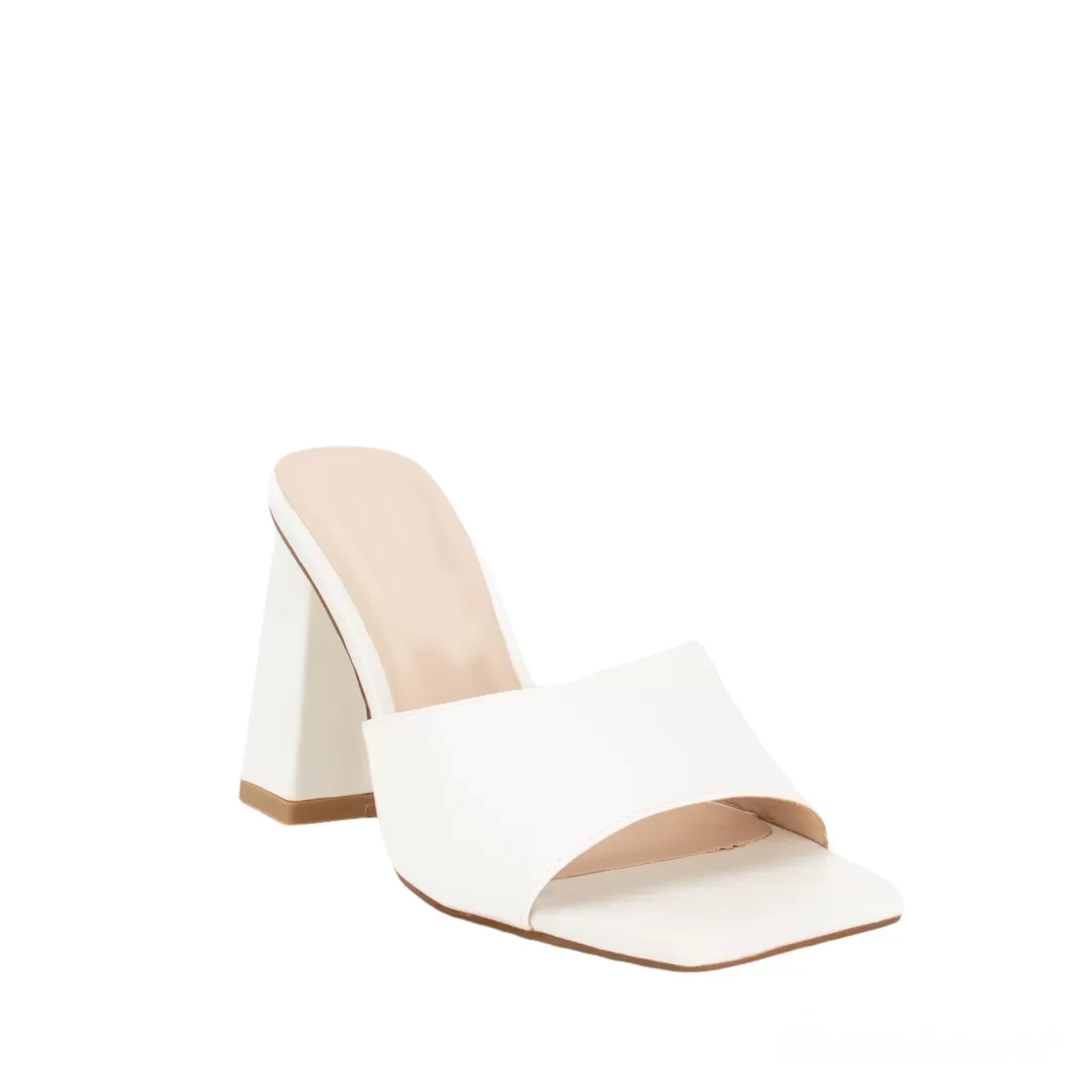 Sandals*BREE Moda Block Heel Mules - White