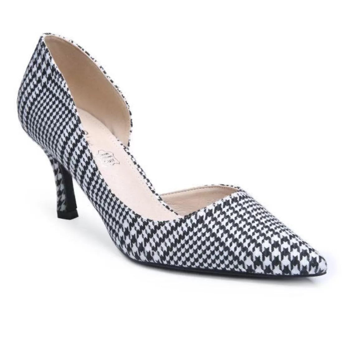 Heels*BREE Pointed Plaid High - heeled shoes