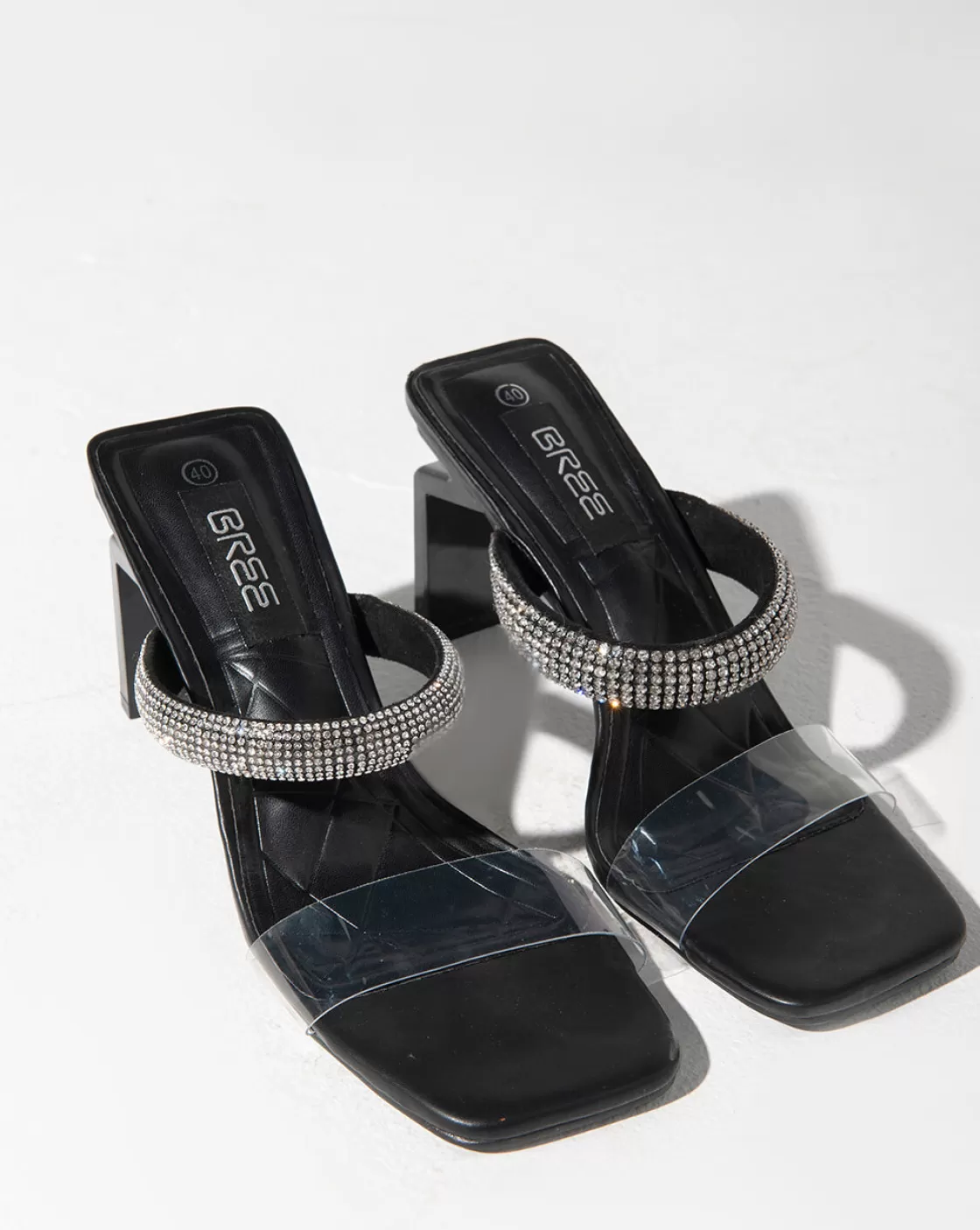 Sandals*BREE Strass Mules - Sandals - Black