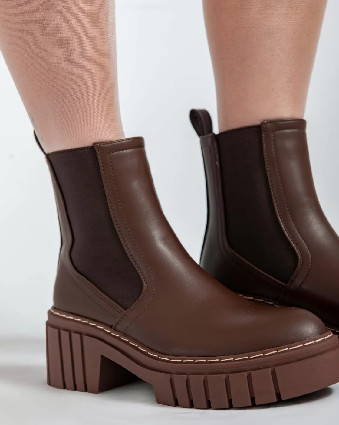 Boots*BREE Suedo Ankle Boots - Brown