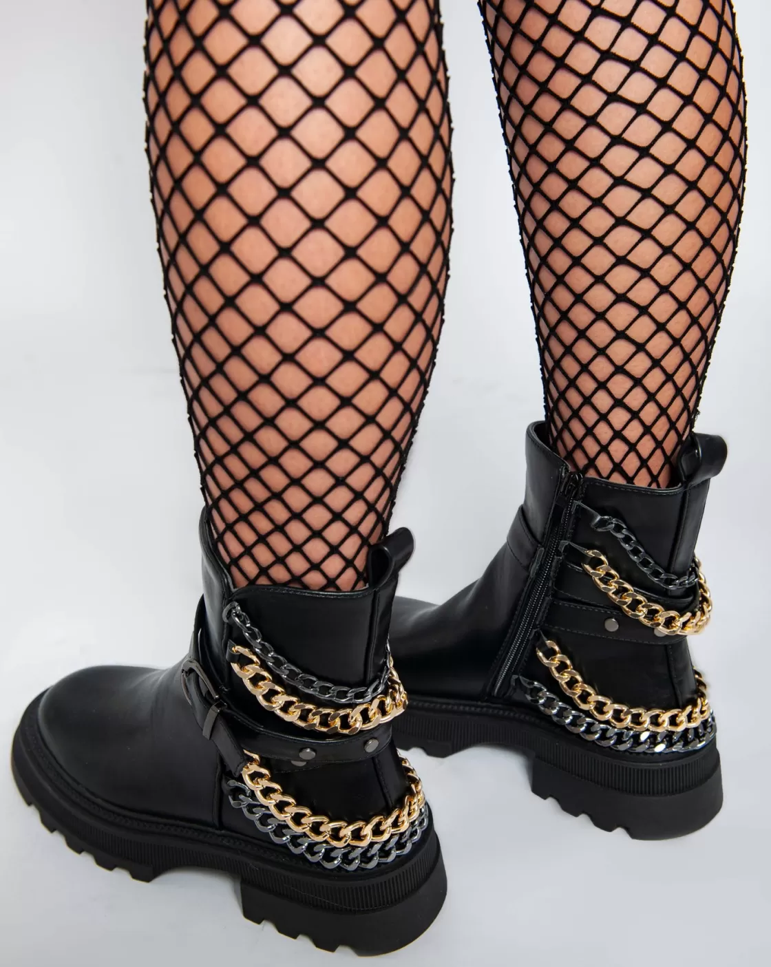 Boots*BREE Tessa Chunky Chain Details - Black