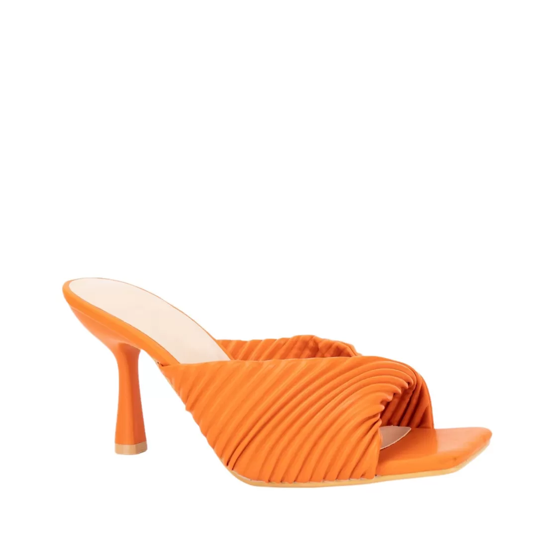 Sandals*BREE Twist Strap Mules - Orange