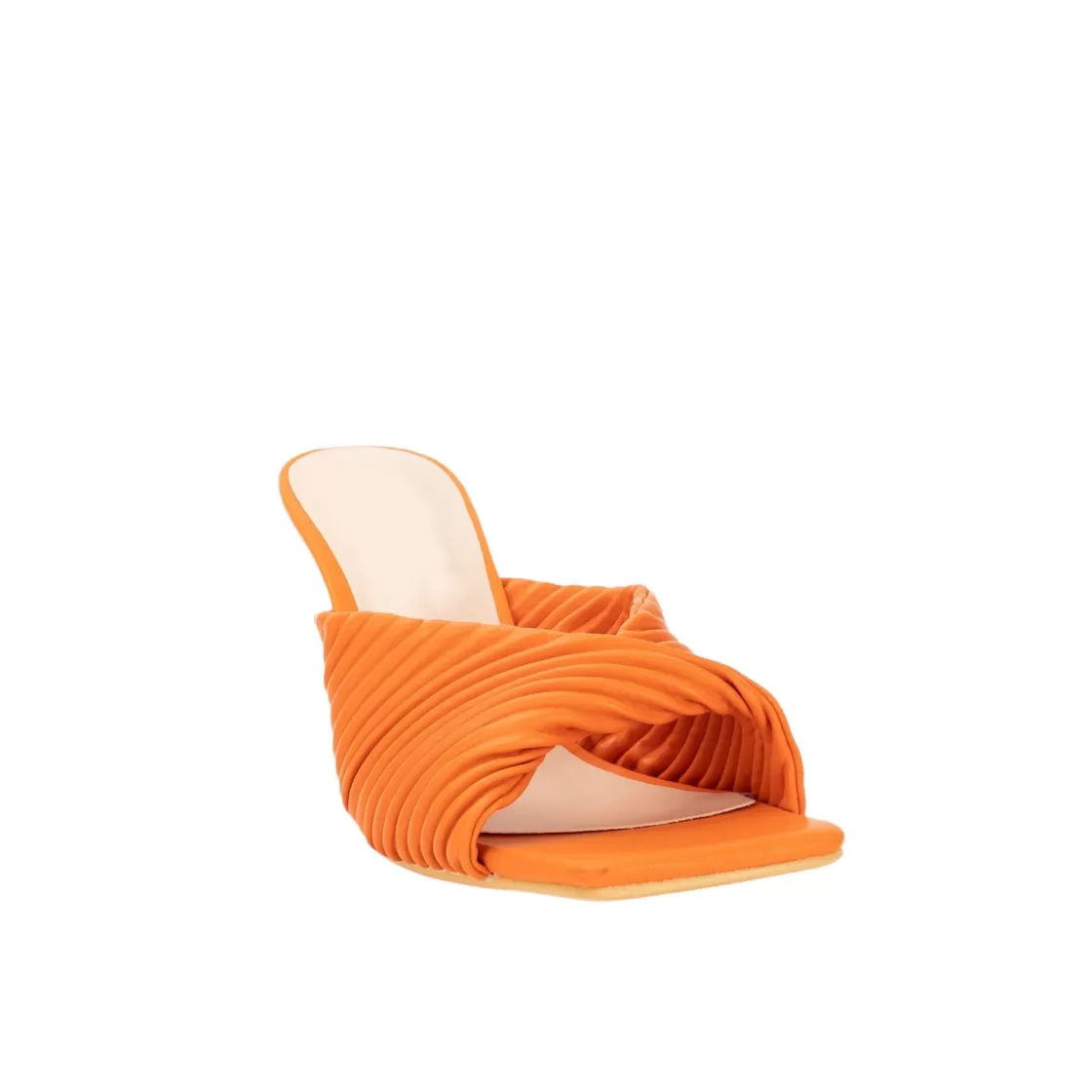 Sandals*BREE Twist Strap Mules - Orange