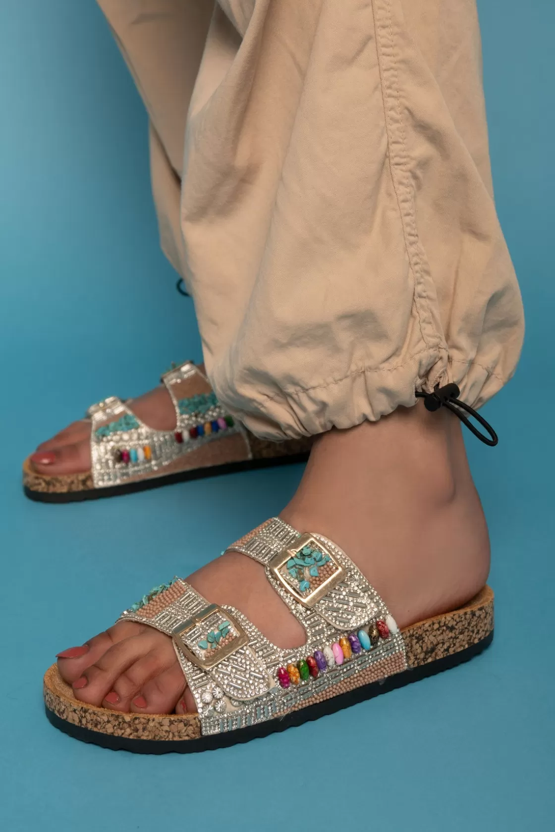 Slippers*BREE Vintage Boho Slippers - Camel