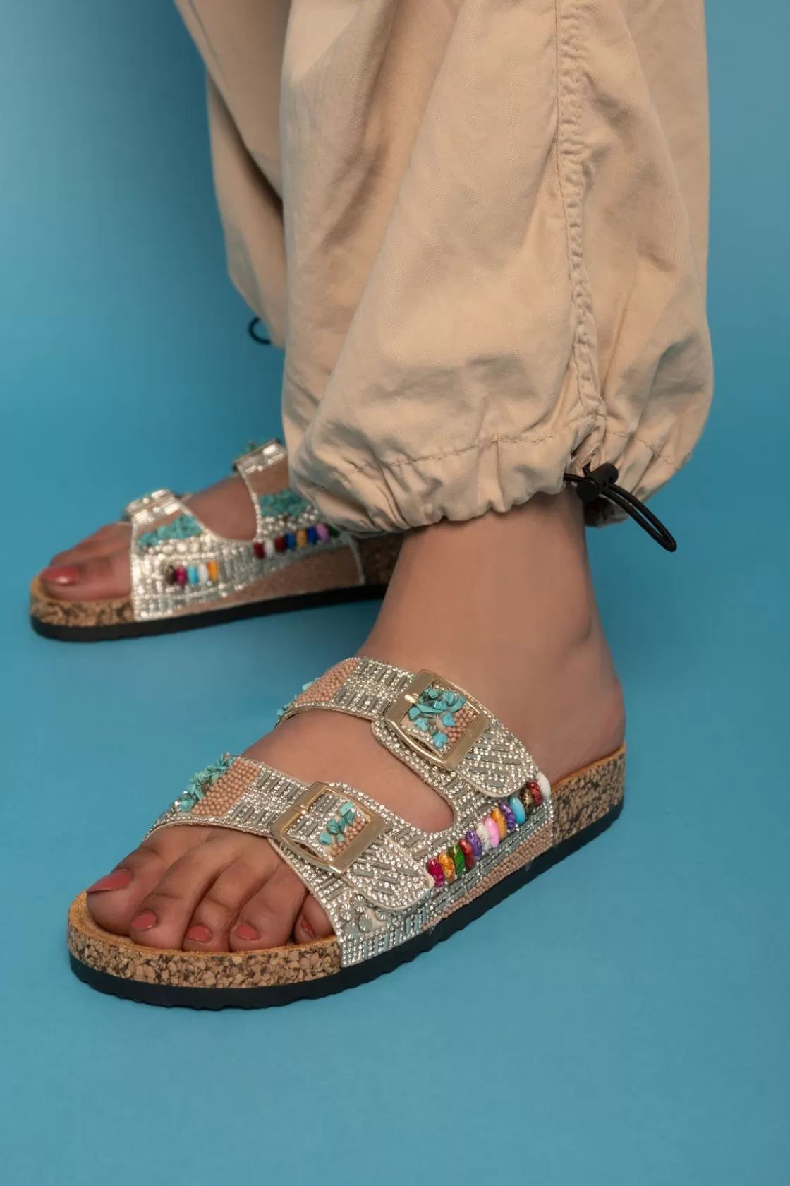 Slippers*BREE Vintage Boho Slippers - Camel