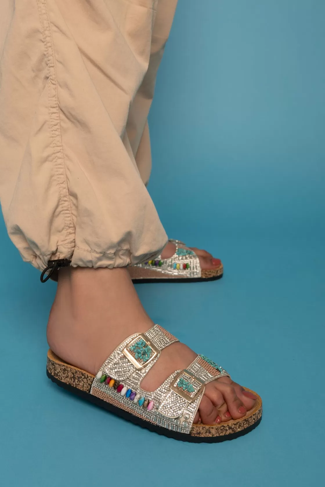Slippers*BREE Vintage Boho Slippers - Camel